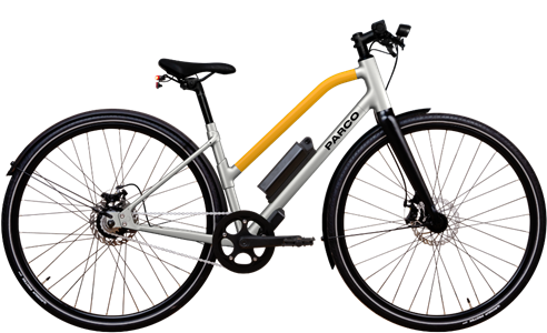 Vélo électrique parco 006 cadre bas jaune