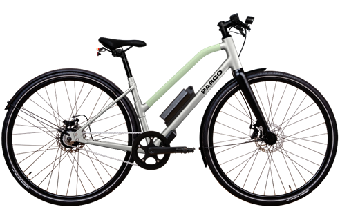 Vélo électrique parco 006 cadre bas vert