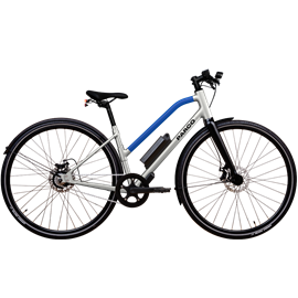 Vélo électrique parco 006 cadre bas bleu