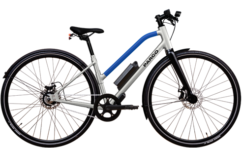 Vélo électrique parco 006 cadre bas bleu