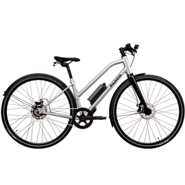 Vélo électrique parco 006 cadre bas aluminium brossé