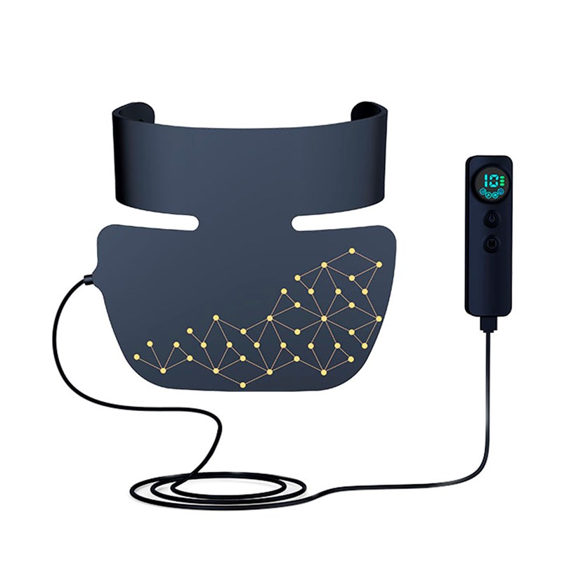 Masque pour le cou de traitement par lumière led avec 4 couleurs.