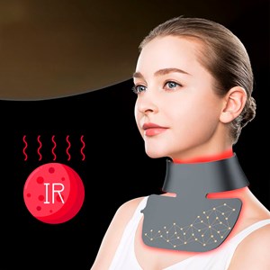 Masque pour le cou de traitement par lumière led avec 4 couleurs.