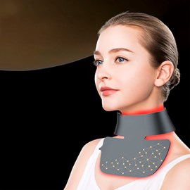 Masque pour le cou de traitement de lumière led avec 4 couleurs.