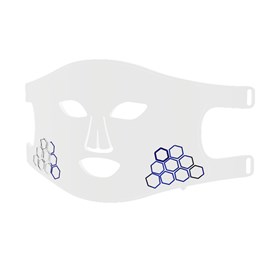 Masque facial de traitement par lumière led avec 4 couleurs.