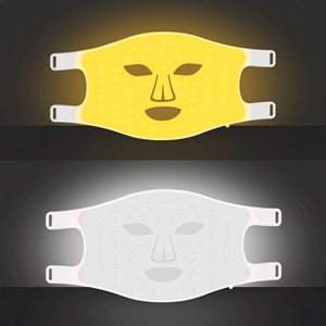 Masque facial de traitement par lumière led avec 4 couleurs.