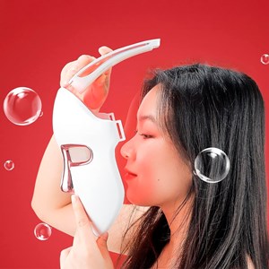 Masque led photodynamique. Traitement de lumière 7 couleurs. Soin du visage.