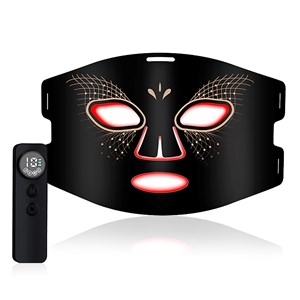 Masque facial de traitement de lumière led avec fonction de chauffage.