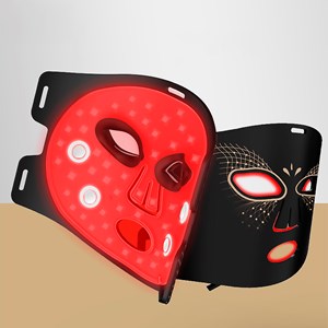 Masque facial de traitement de lumière led avec fonction de chauffage.
