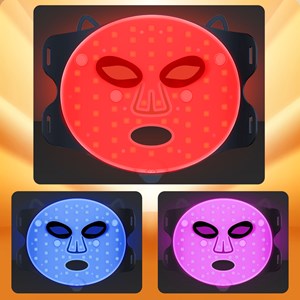 Masque facial de traitement à lumière led, rajeunisseur photoniques.