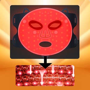 Masque facial de traitement à lumière led, rajeunisseur photoniques.