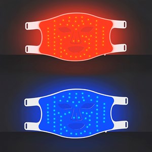 Masque facial de traitement à lumière led avec 4 couleurs.