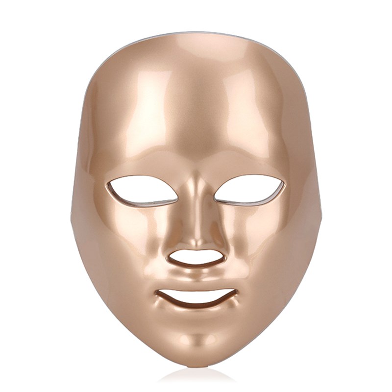 Masque led photonique à sept couleurs. Soin du visage, anti-âge.