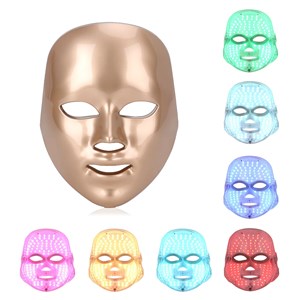 Masque led photonique à sept couleurs. Soin du visage, anti-âge.