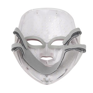 Masque led photonique à sept couleurs. Soin du visage, anti-âge.