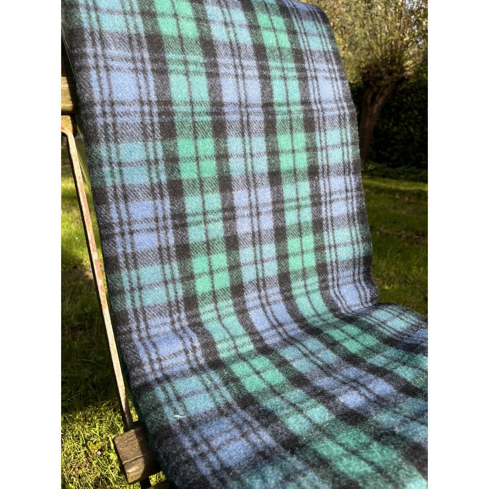 Couverture Vintage En Laine James Pringle Tartan écossais – 188x128 Cm, état D'usage