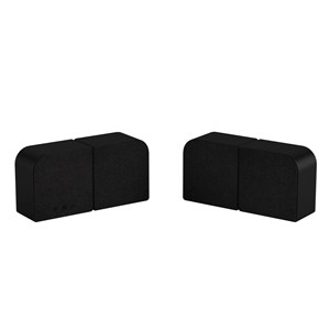 Mini mur d’enceintes bluetooth modulables 4-en-1, 20w rms rechargeable usb