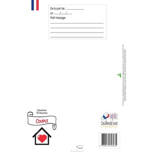 Calendrier de l'avent couple 25 recettes à cuisiner à deux