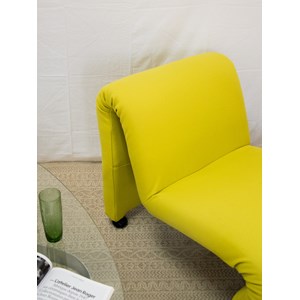 Chauffeuse verte en tissu n°61