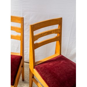 Paire de chaises en velours n°848