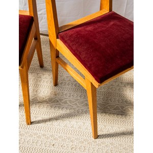 Paire de chaises en velours n°848