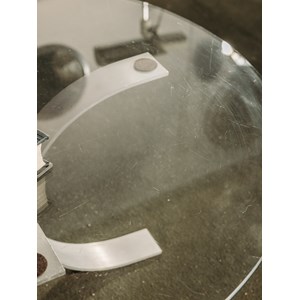 Table basse ronde en verre n°504