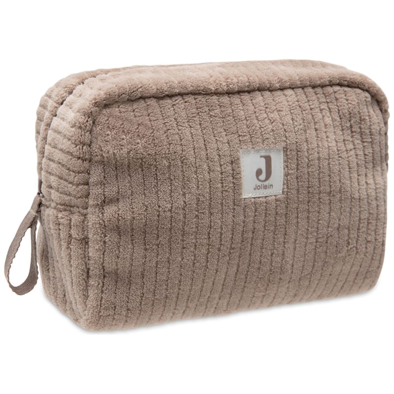 Trousse de toilette cloudy rib milky coffee