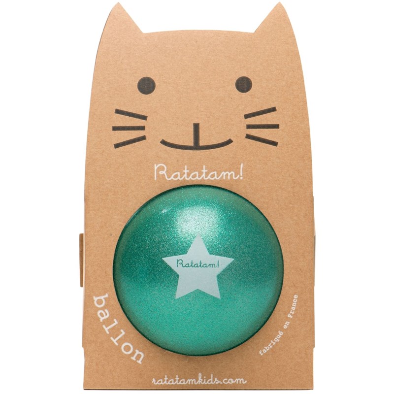 Ballon paillettes vert (15 cm)
