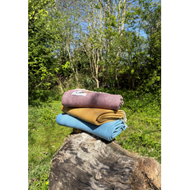 Plaid en laine herringbone green