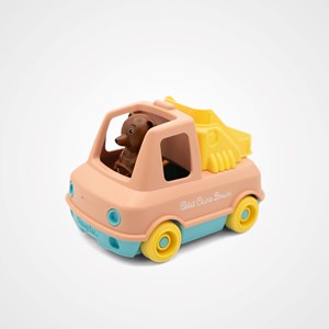 Le camion pompier made in france en matière recyclée de petit ours brun