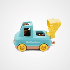 Le camion pompier made in france en matière recyclée de petit ours brun