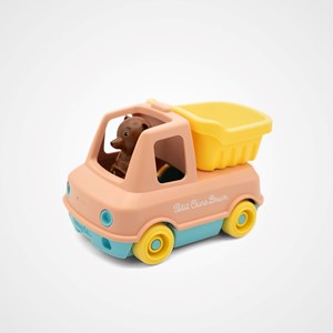 Le camion benne  made in france en matière recyclée de petit ours brun
