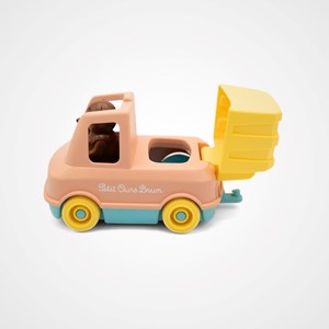 Le camion poubelle made in france en matière recyclée de petit ours brun