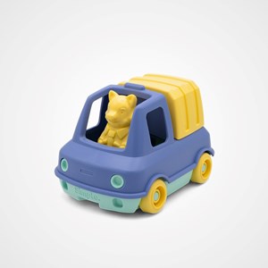 Le camion poubelle made in france en matière recyclée de mr renard