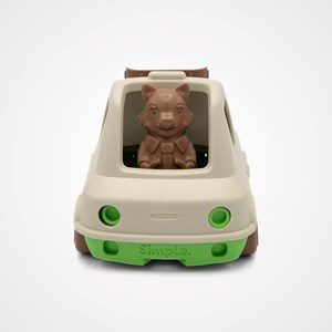 Le camion pompier made in france en matière recyclée de mr renard