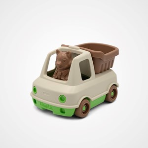 Le camion benne made in france en matière recyclée de mr renard