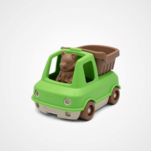 Le camion benne made in france en matière recyclée de mr renard