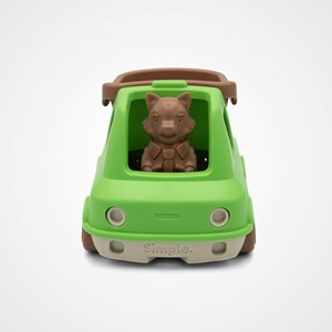 Le camion benne made in france en matière recyclée de mr renard