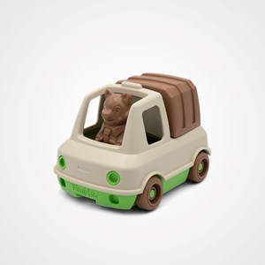 Le camion poubelle made in france en matière recyclée de mr renard