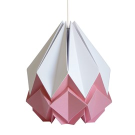 Suspension origami bicolore en papier - taille l