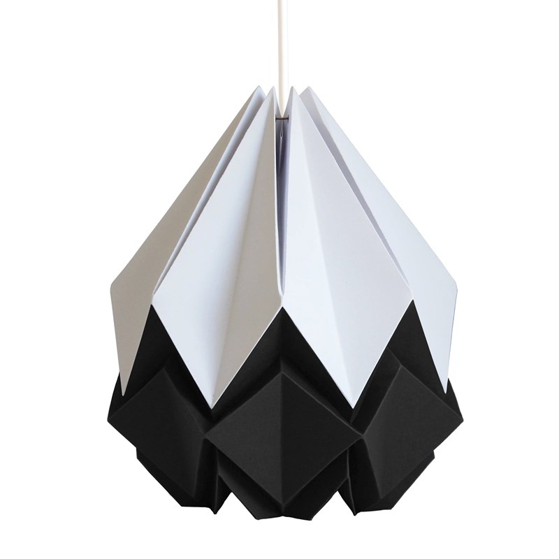 Suspension origami bicolore en papier - taille m