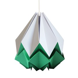 Suspension origami bicolore en papier - taille m