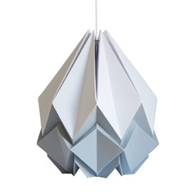 Suspension origami bicolore en papier - taille m