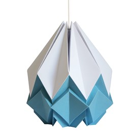 Suspension origami bicolore en papier - taille m