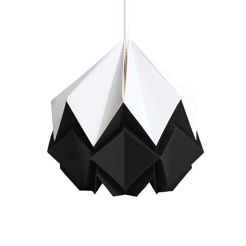 Suspension origami bicolore en papier - taille s