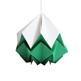Suspension origami bicolore en papier - taille s