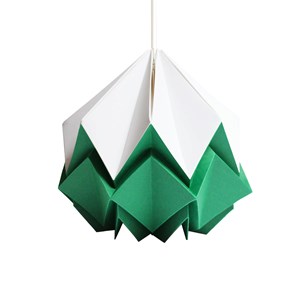 Suspension origami bicolore en papier - taille s
