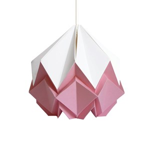 Suspension origami bicolore en papier - taille s
