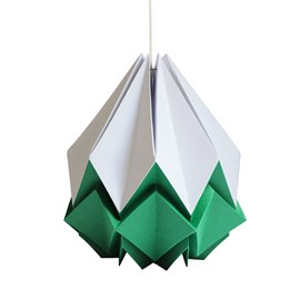 Suspension origami bicolore en papier - taille xl