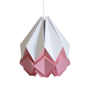 Suspension origami bicolore en papier - taille xl